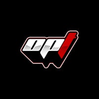 a black and white logo with the word opp